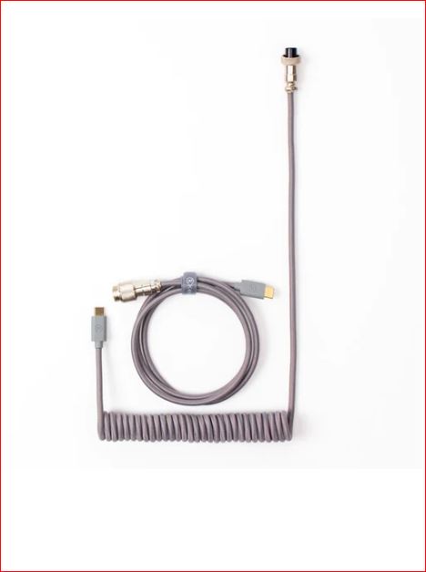 Keychron Coiled Type-C Cable  Grey