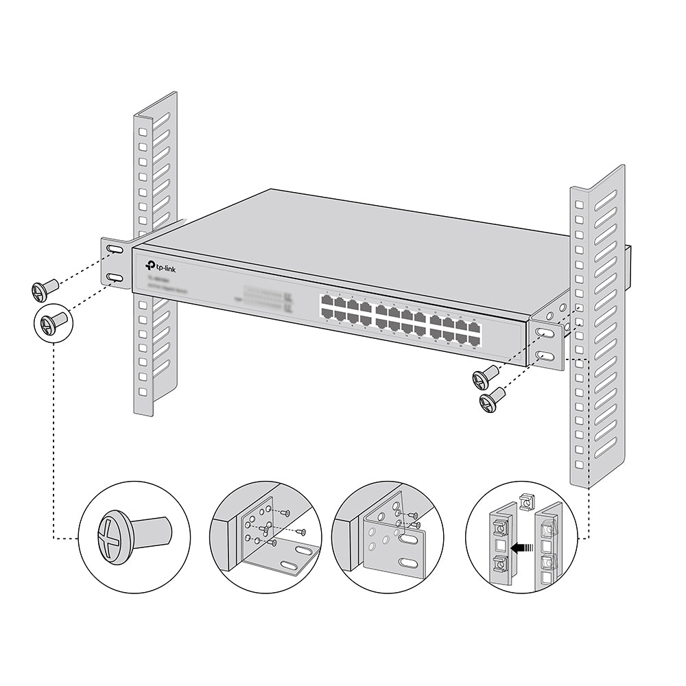 TP LINK 13-inch Switches Rack Mount Kit