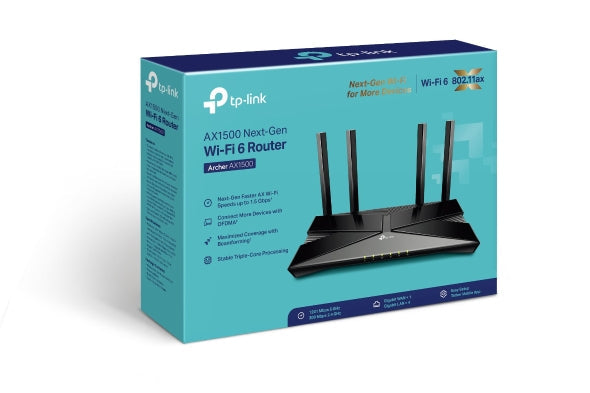 TP LINK Archer AX1500 Wi-Fi 6 Router