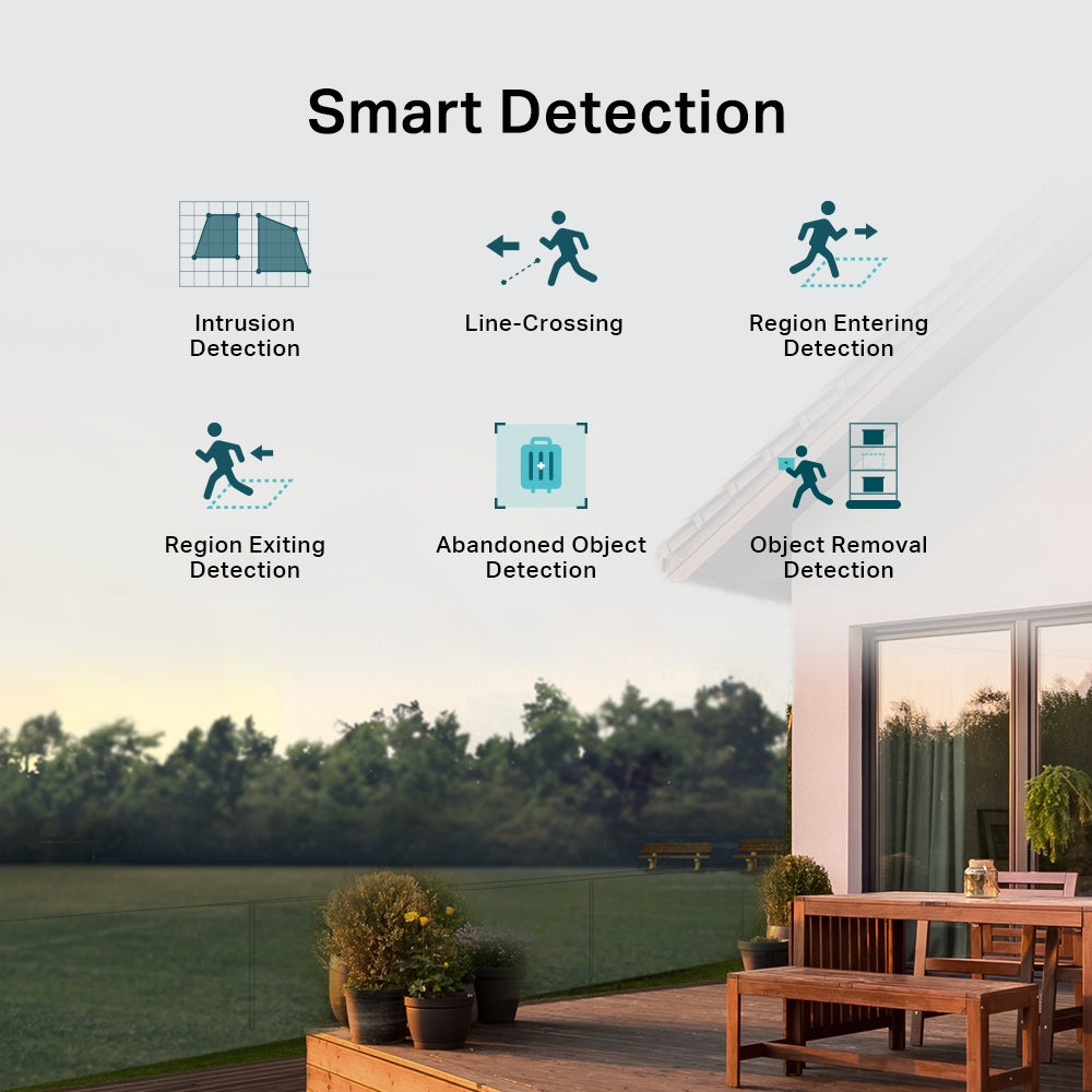 TP Link VIGI C540V 4MP Outdoor Full-Color Dual-Lens Varifocal Pan Tilt Network Camera