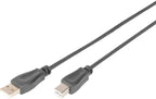 Digitus USB 2.0 Type A (M) to USB Type B (M) 1.8m Device Cable