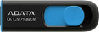 ADATA UV128 Dashdrive Retractable USB 3.0 128GB Blue/Black Flash Drive