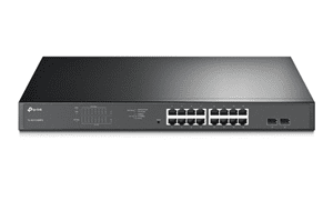 TP-Link TL-SG1218MPE 16-Port Gigabit Easy Smart PoE+ Switch with 2 x SFP, 16-Port PoE+ (Max 192W), Rackmount Kit Included