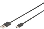 Digitus USB Type-C (M) to USB Type A (M) 1.8m Connection Cable