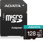 ADATA Premier Pro microSDXC UHS-I U3 A2 V30 Card with Adapter128GB