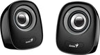 Genius SP-Q160 Black USB Powered Mini Speakers - Black/Grey