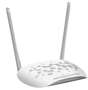 TP-Link N300 Wi-Fi Access Point,  300Mbps at 2.4GHz, 802.11b/g/n,  1 10/100M Port, Passive PoE Supported, AP/Client/Bridge/Repeater, Multi-SSID, 2 fixed antennas