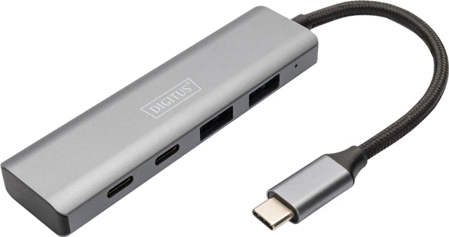 DIGITUS USB-C 4 Port HUB, 2x USB A + 2x USB-C