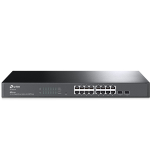TP LINK JetStream 18-Port Gigabit Smart Switch with 16-Port PoE+