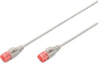 Digitus UTP Slim CAT6 Patch Lead - 1.5M Grey