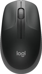Logitech M190 Full Size Wireless Mouse - Charcoal