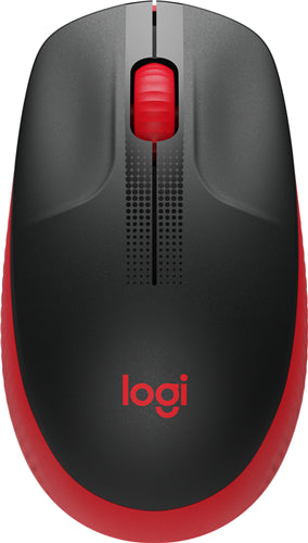 Logitech M190 Full Size Wireless Mouse - Red