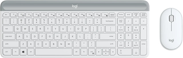 Logitech MK470 Slim W/L Desktop Kit - White