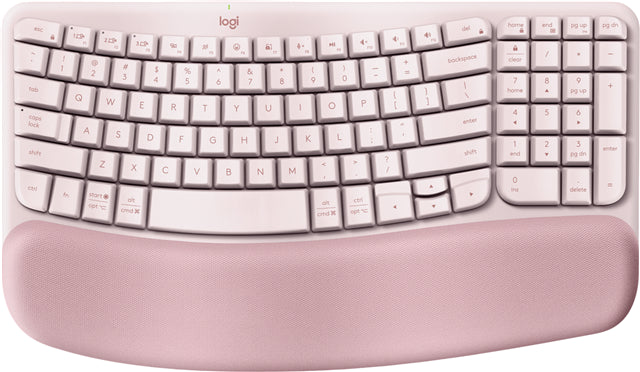 Logitech Wave Keys Wireless Ergonomic Keyboard - Rose