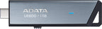 ADATA UE800 Retractable USB3.2 Gen 2 Type-C 256GB External SSD 5yr wty