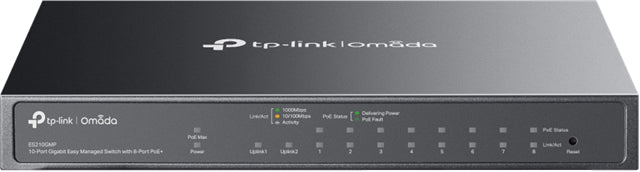 TP-Link ES210GMP 10 Port Gigabit Omada SDN PoE Switch