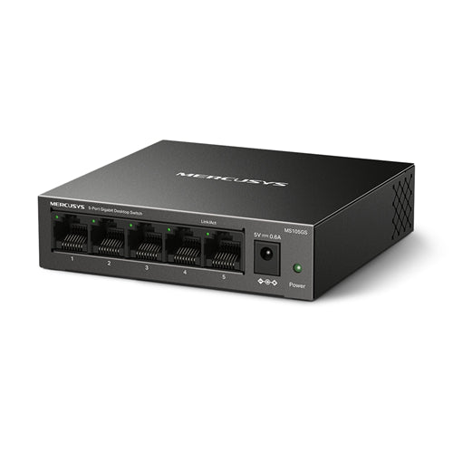 Mercusys MS105GS 5 Port Gigabit Switch Steel Case