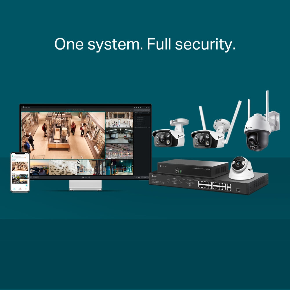 TP LINK VIGI C340-W VIGI 4MP Outdoor Full-Colour Wi-Fi Bullet Network Camera