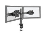 Outstanding Dual LCD Desk Mounts with Desk Clamp VESA 75/100mm Up to 27"