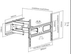Economy Solid Full Motion TV Wall Mount for 37"-70" LED, LCD Flat Panel TVs