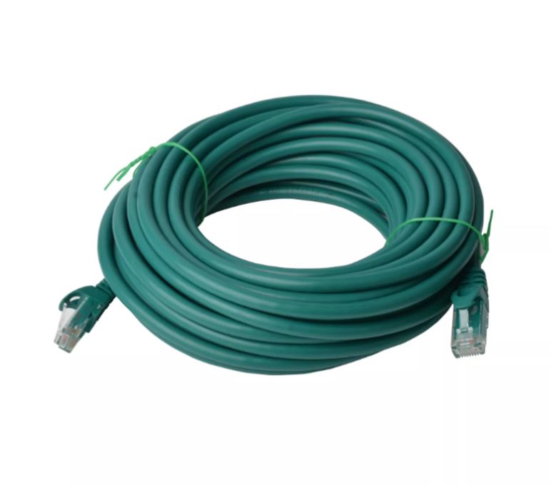 Cat 6a UTP Ethernet Cable, Snagless? - 40m Green