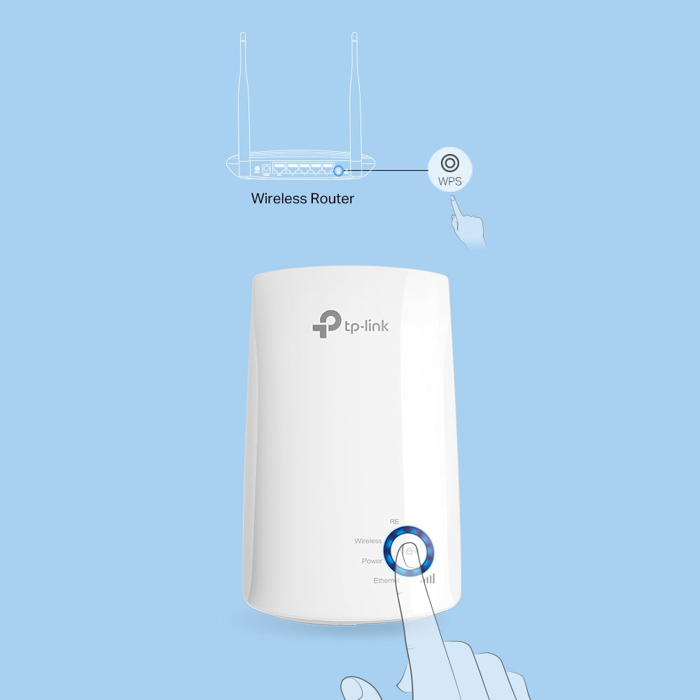 TP-Link300Mbps Wireless N Wall Plugged Range Extender, Atheros, 2T2R, 2.4GHz, 802.11n/g/b