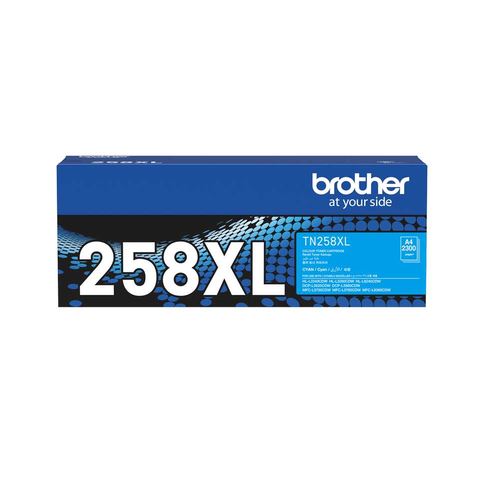 Brother TN258XLC High Yield Toner Cyan