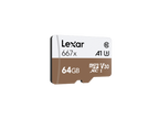 Lexar 64GB SDXC Class 10, UHS-I (U3), V30, up to 100MB/s transfer