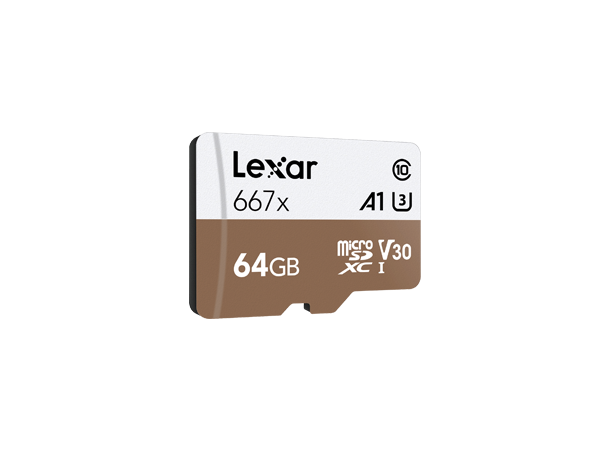 Lexar 64GB SDXC Class 10, UHS-I (U3), V30, up to 100MB/s transfer