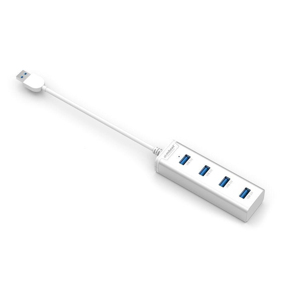 mbeat STICK4 Port USB 3.0 Hub for Ultrabook & Mac-Aluminium Design