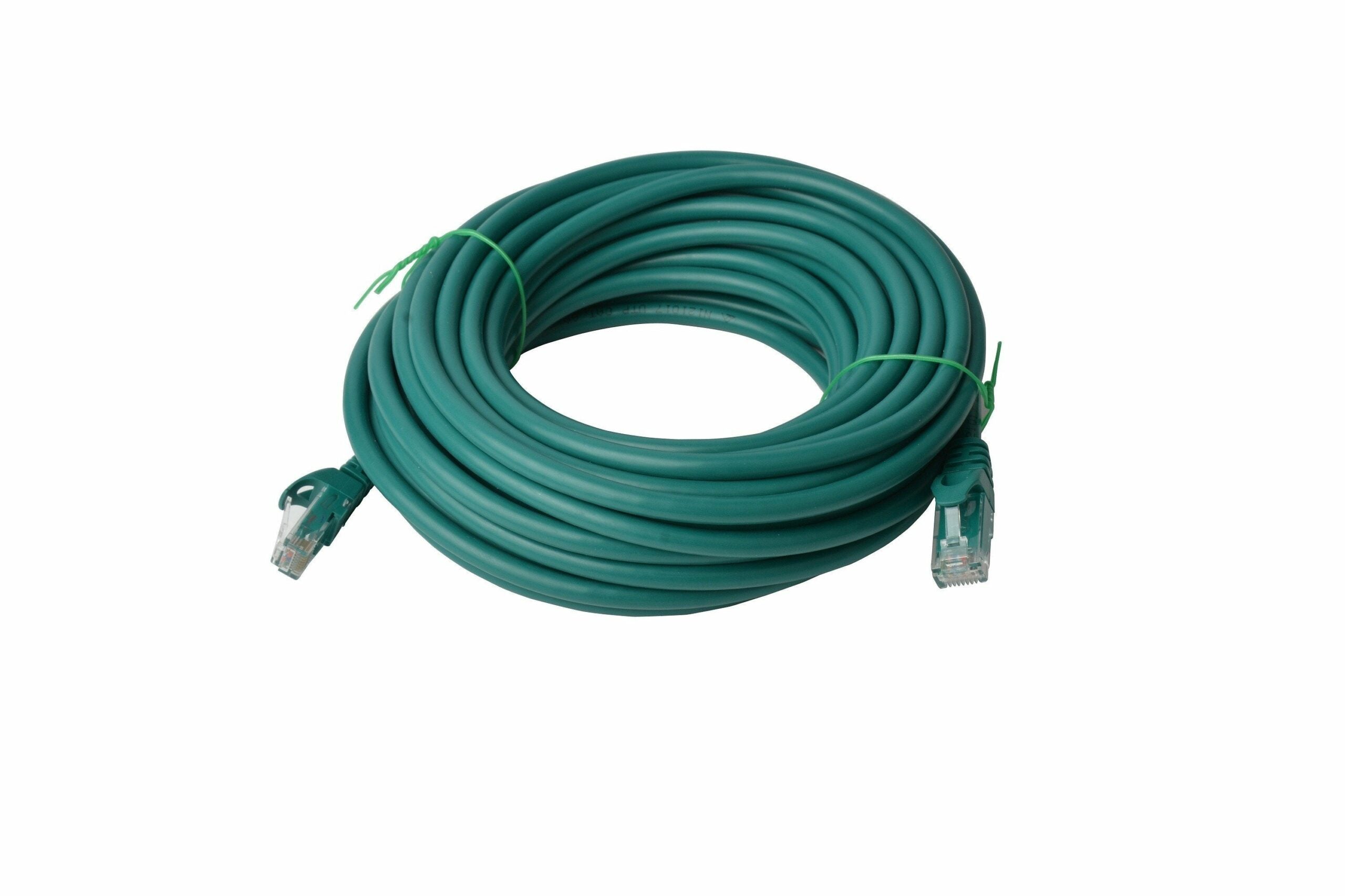 Cat 6a UTP Ethernet Cable, Snagless? - 50m Green